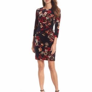 Only worn once velvet floral dress